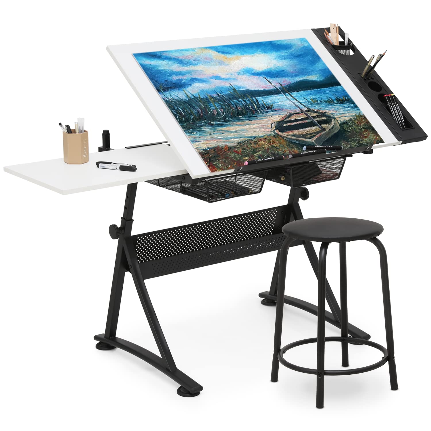 Art Deco Drafting Table, Heigh - Art & Craft Tape 评论和价格
