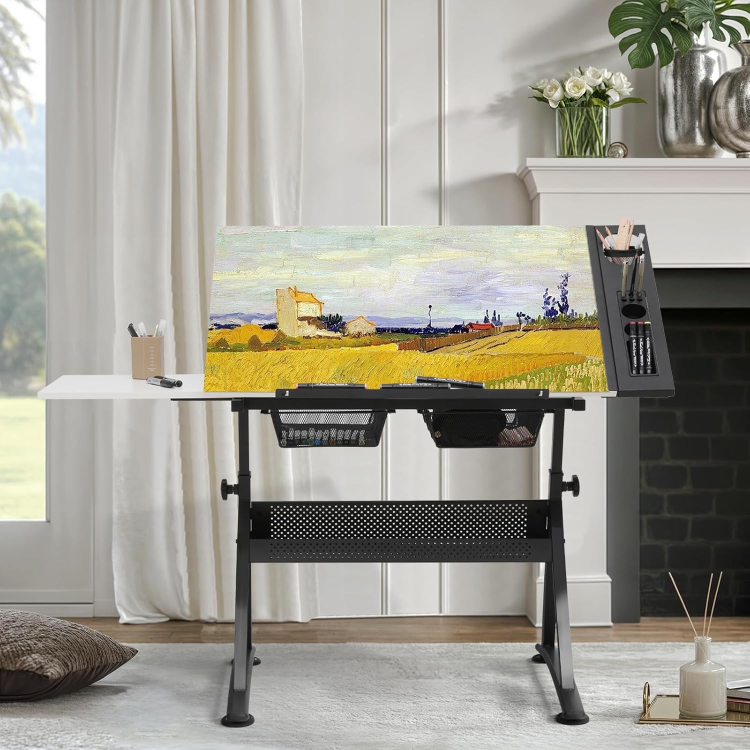 Art Deco Drafting Table, Heigh - Art & Craft Tape 评论和价格