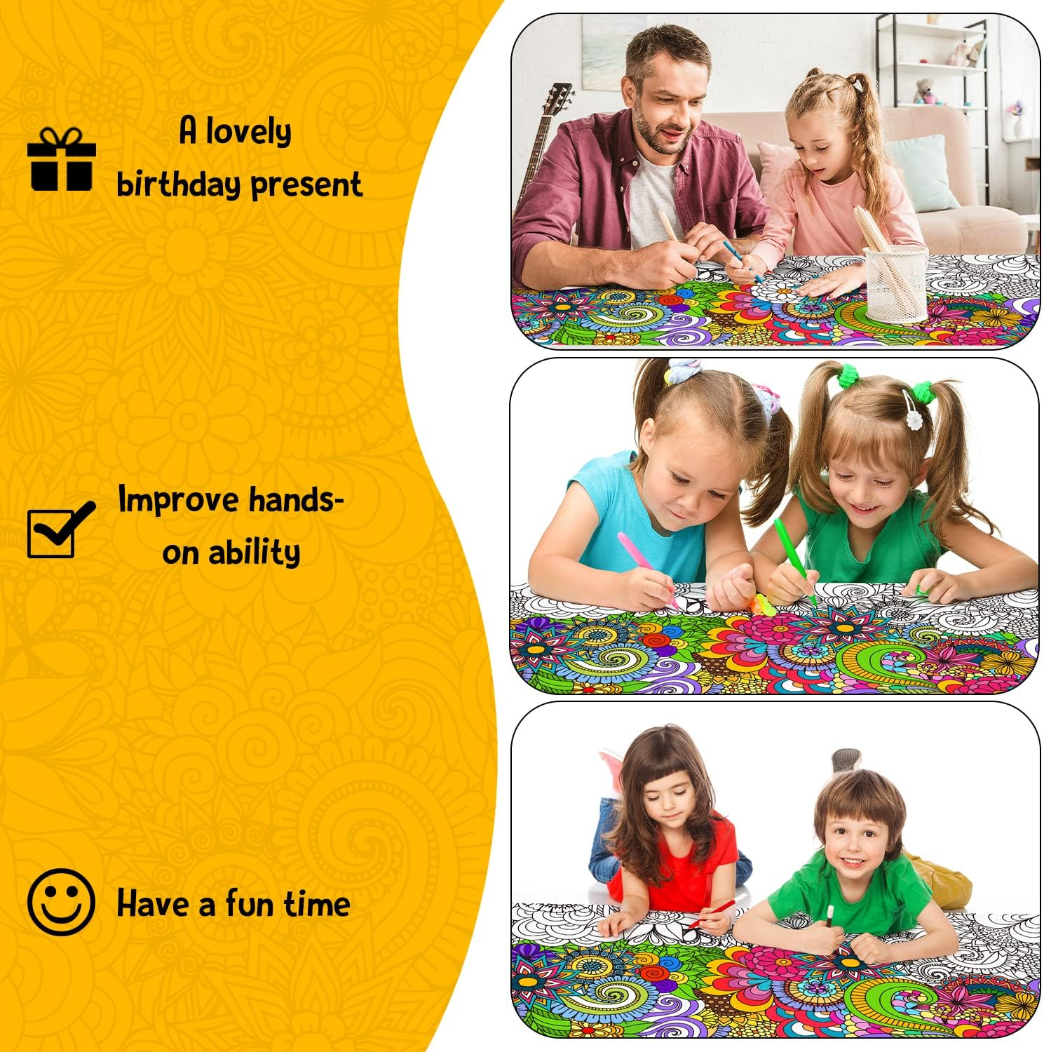 1Pc Jumbo Mandala Coloring Pos - Art Craft Jumbo 评论和价格
