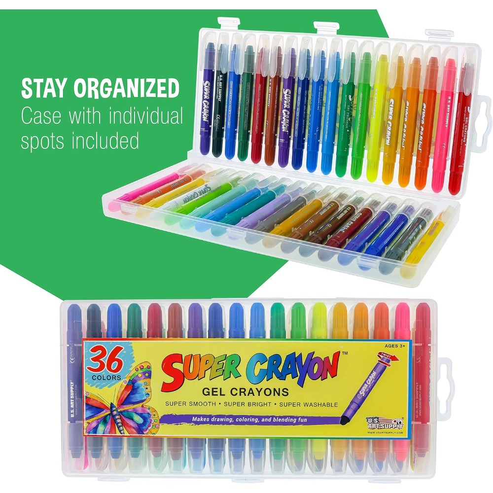 36 Colors Jumbo Twistable Cray - Art Craft Jumbo 评论和价格
