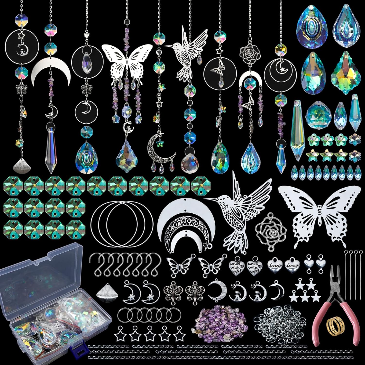 DIY 400pcs SunCatchers Making  - Art Craft Rainbow 评论和价格