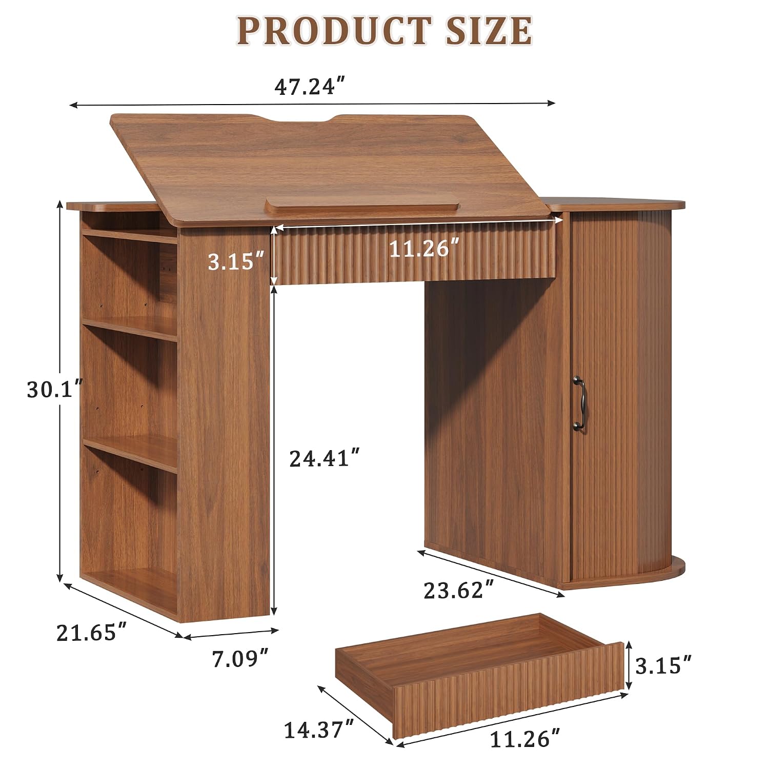 Drafting Table with Storage Ca - Art & Craft Tape 评论和价格