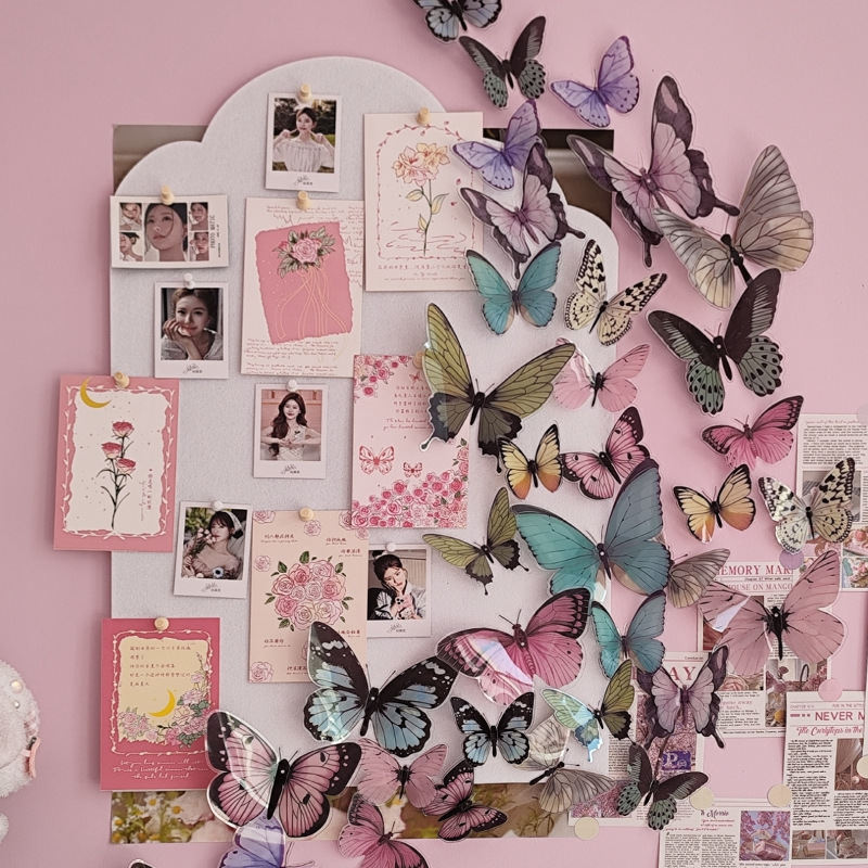 12pcs 3D Butterfly Wall Sticke - Art Craft Room 评论和价格