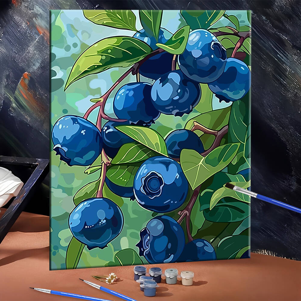 DIY Drawing By Numbers Blueber - Art Craft Room 评论和价格
