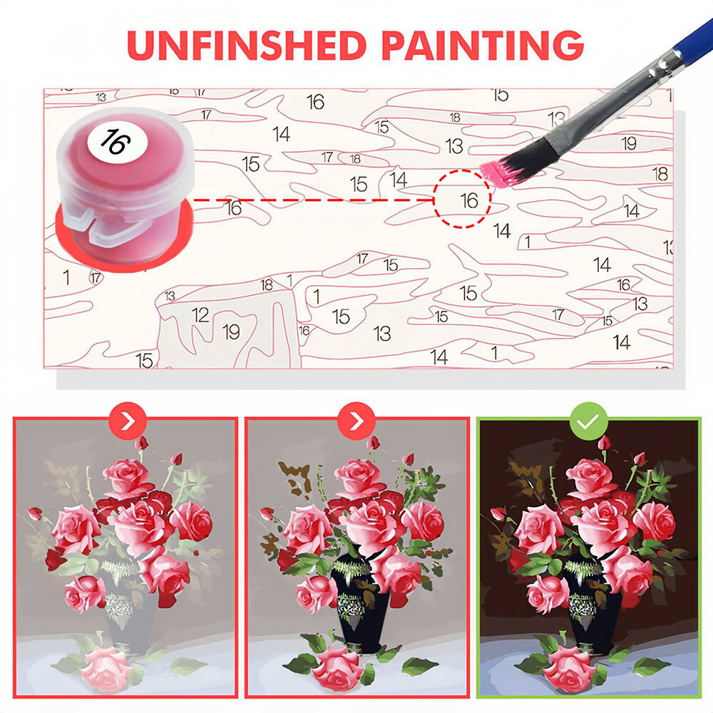 DIY Drawing By Numbers Blueber - Art Craft Room 评论和价格