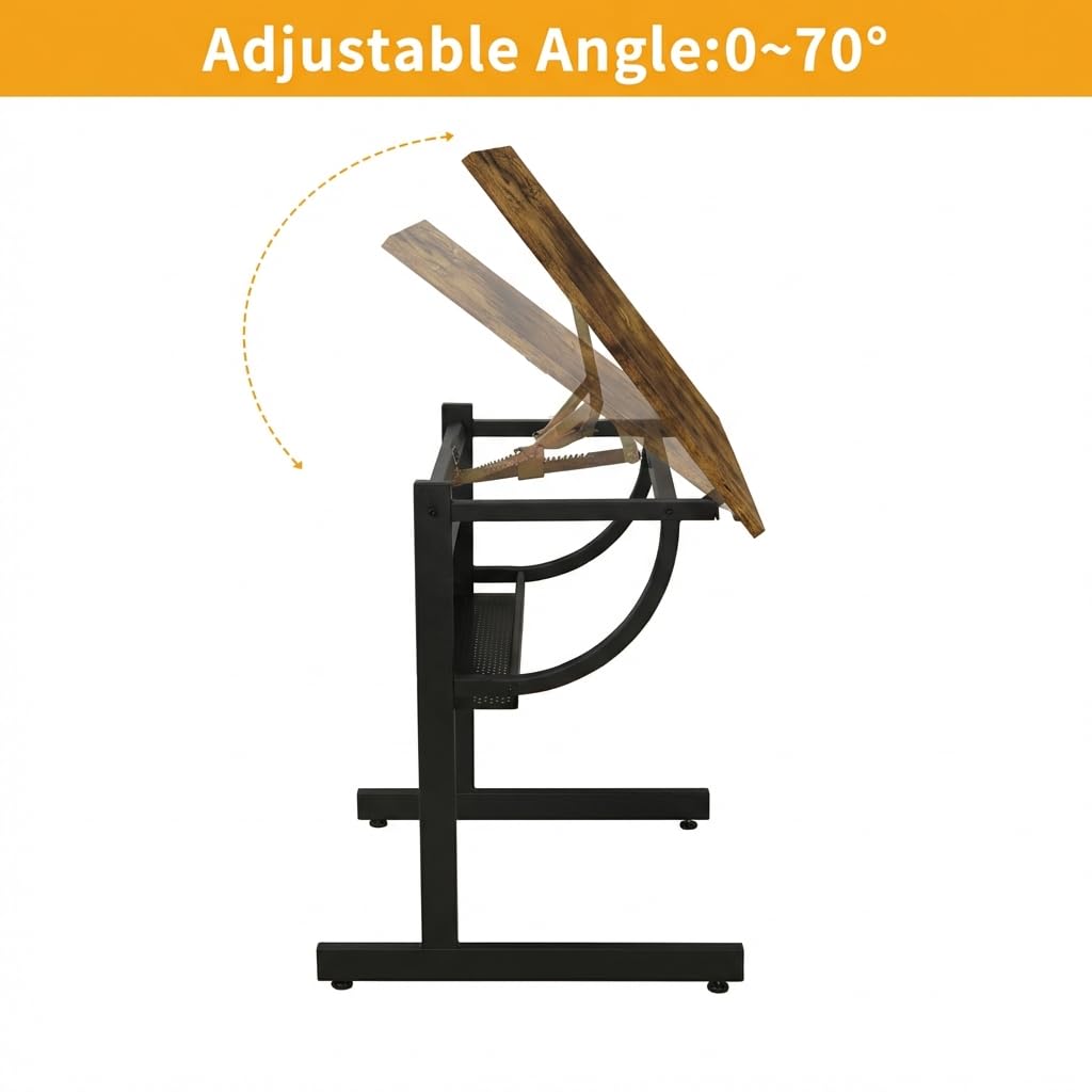 Adjustable Art Desk with Stora - Art & Craft Tape 评论和价格