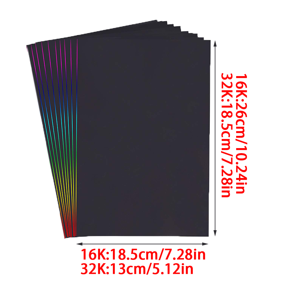 10/30pcs Rainbow Scratch Paper - Art Craft Rainbow 评论和价格