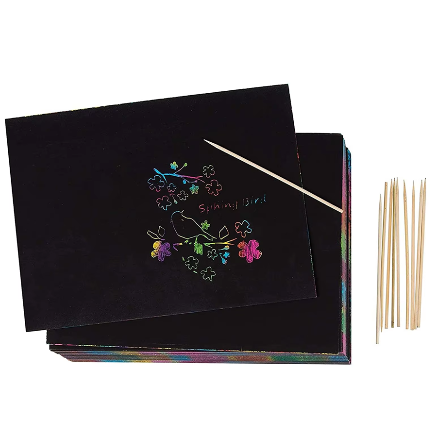 10/30pcs Rainbow Scratch Paper - Art Craft Rainbow 评论和价格