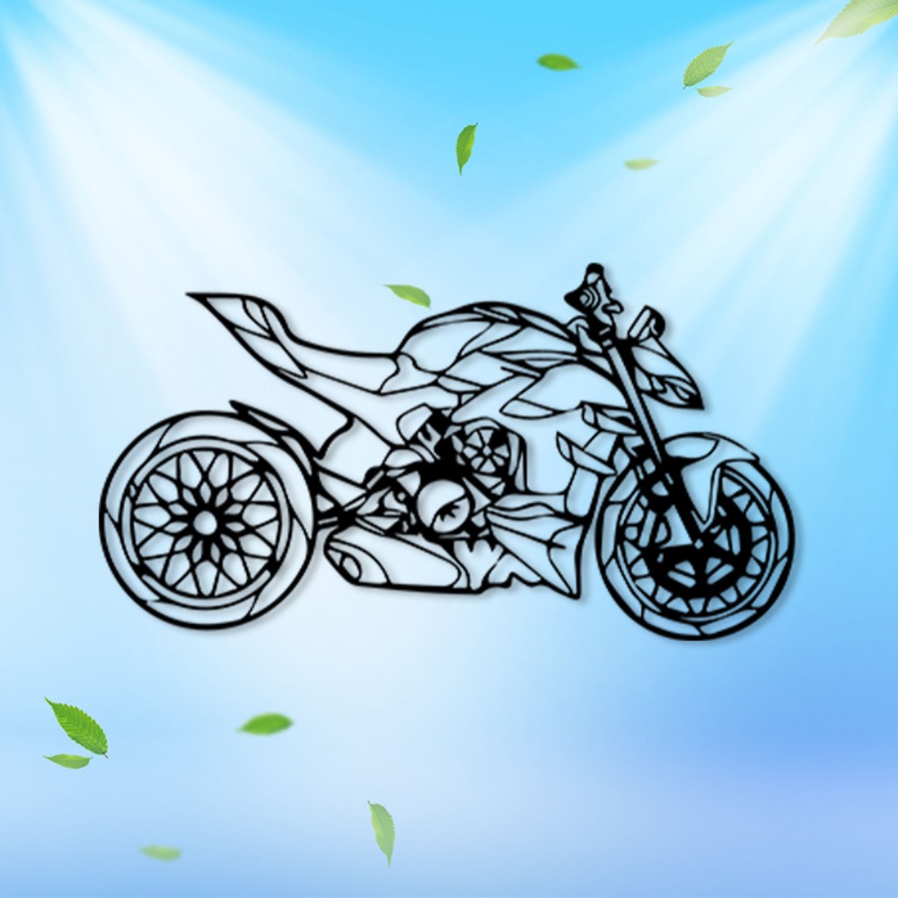 Brand Metal Motorcycle Wall Ar - Art Craft Room 评论和价格