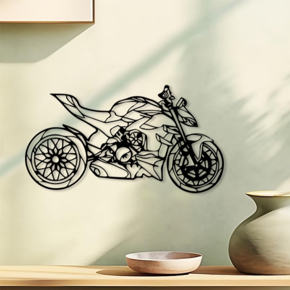 Brand Metal Motorcycle Wall Ar - Art Craft Room 评论和价格