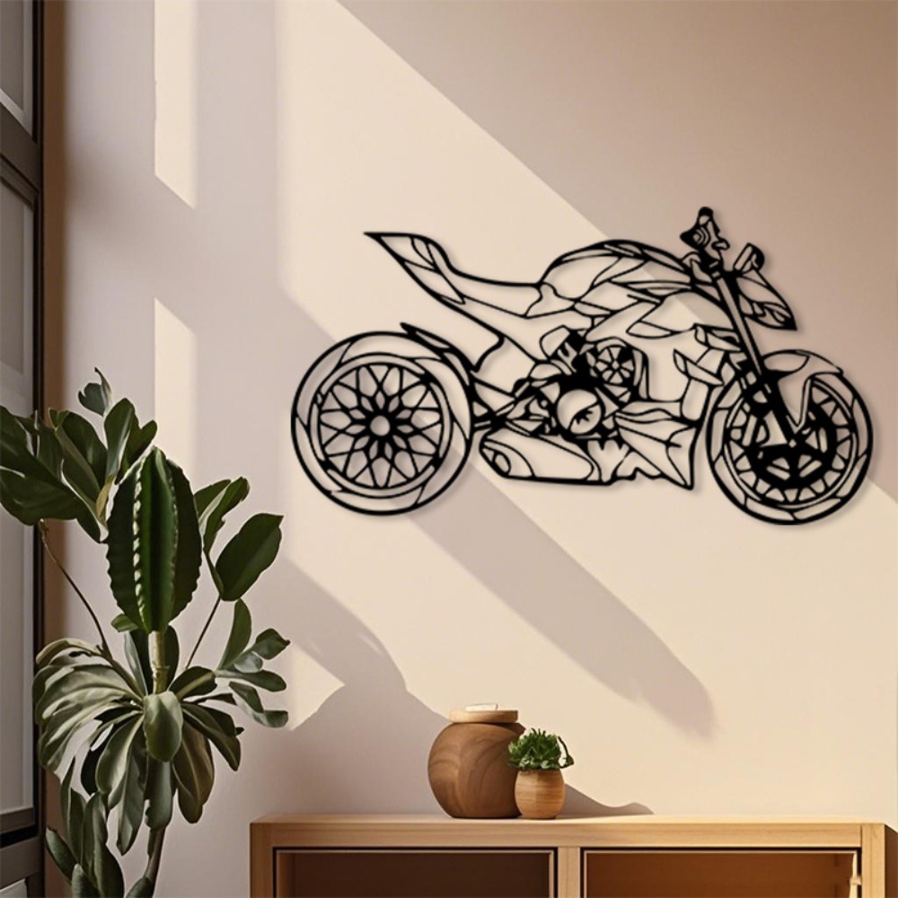 Brand Metal Motorcycle Wall Ar - Art Craft Room 评论和价格