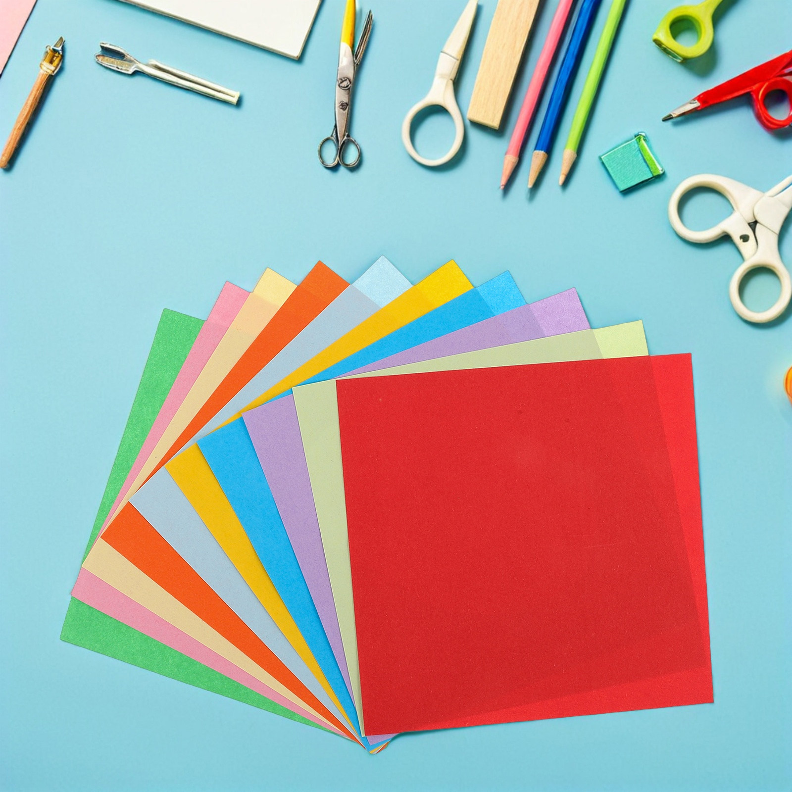 300Pcs Vibrant Colored Card Pa - Art Craft Using Paper 评论和价格