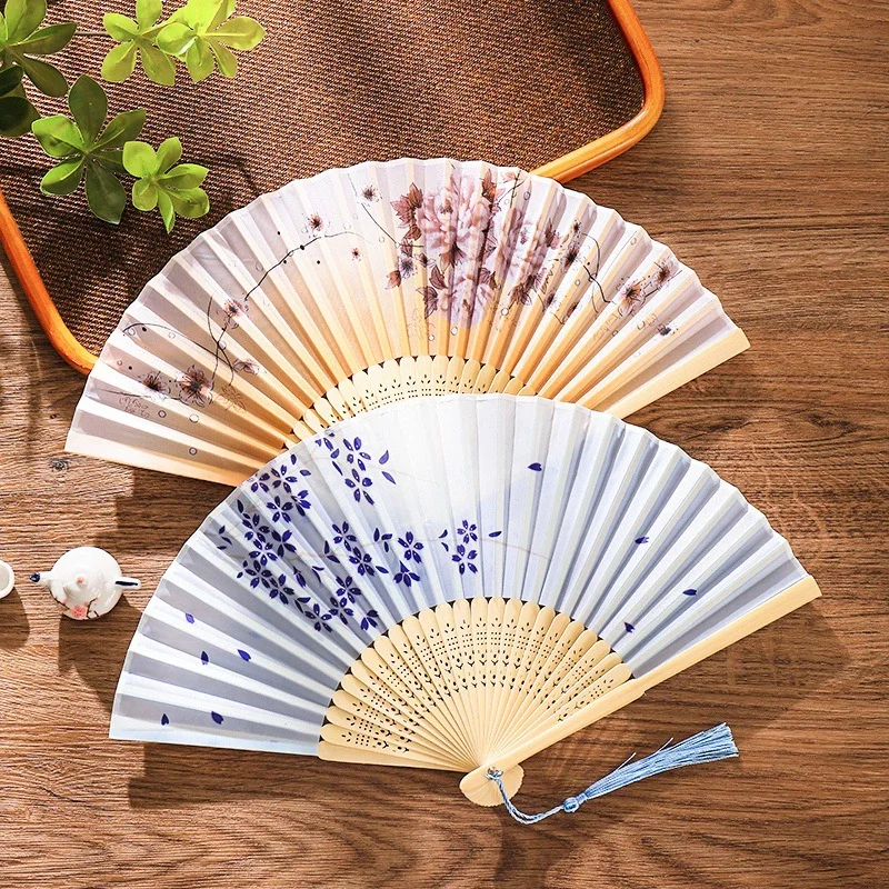 Vintage Silk Folding Fan Chine - Art Craft Room 评论和价格