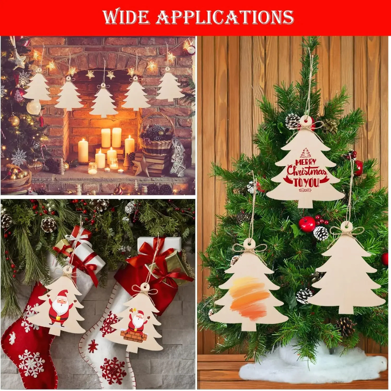 DIY Paintable Blank Wooden Chr - Art Craft Christmas Tree 评论和价格