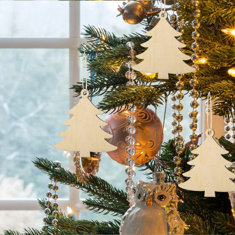 DIY Paintable Blank Wooden Chr - Art Craft Christmas Tree 评论和价格
