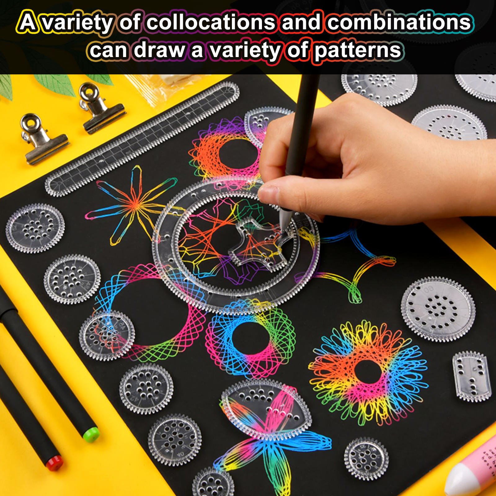 22pcs Spirograph Design Arts C - Art Craft Rainbow 评论和价格