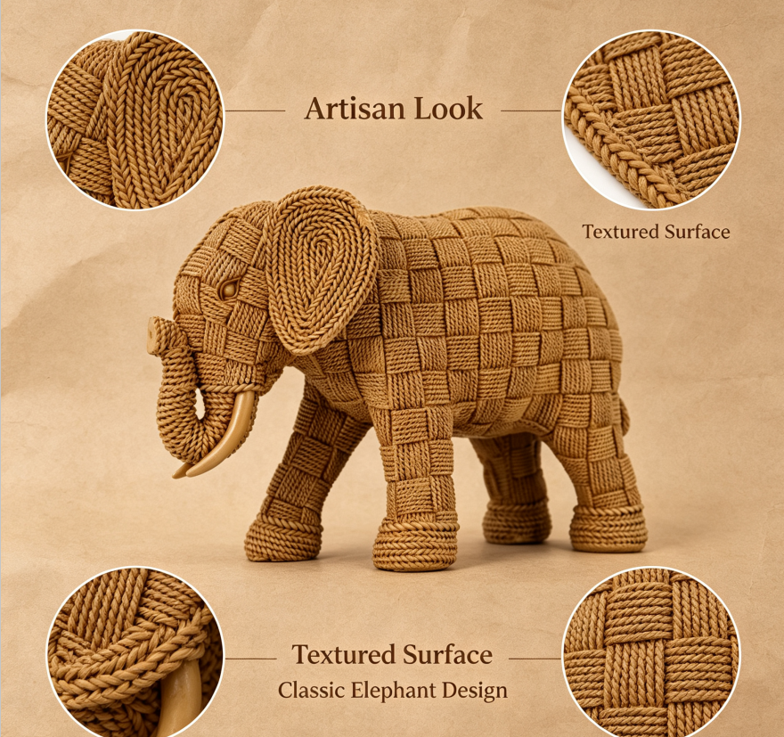 Home Decoration Resin Crafts W - Art Craft Elephant 评论和价格