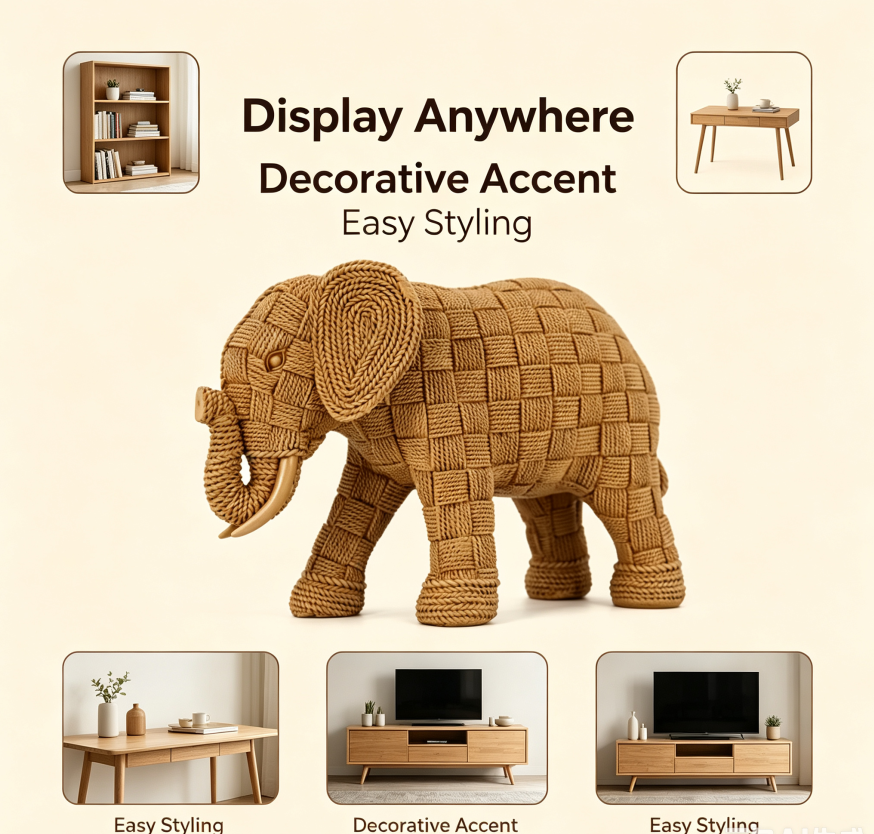 Home Decoration Resin Crafts W - Art Craft Elephant 评论和价格