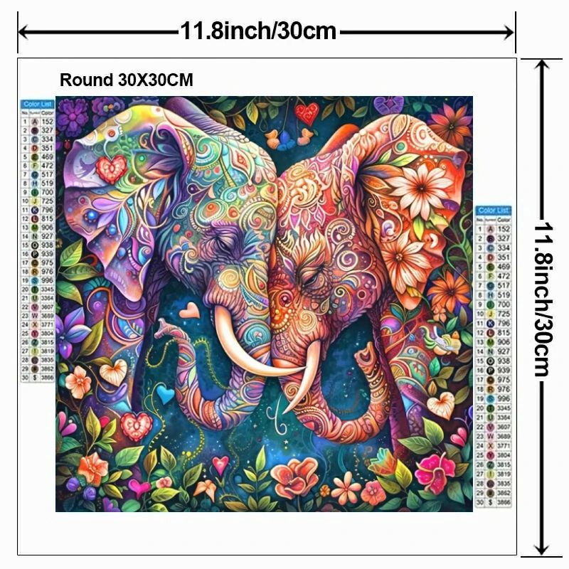 DIY Diamond Painting Kit Anima - Art Craft Elephant 评论和价格