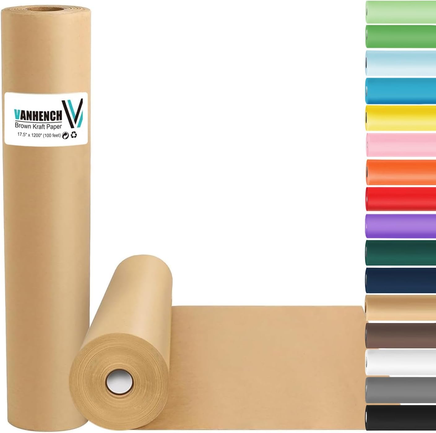 Vanhench Brown Wrapping Paper  - Art Craft With Paper 评论和价格