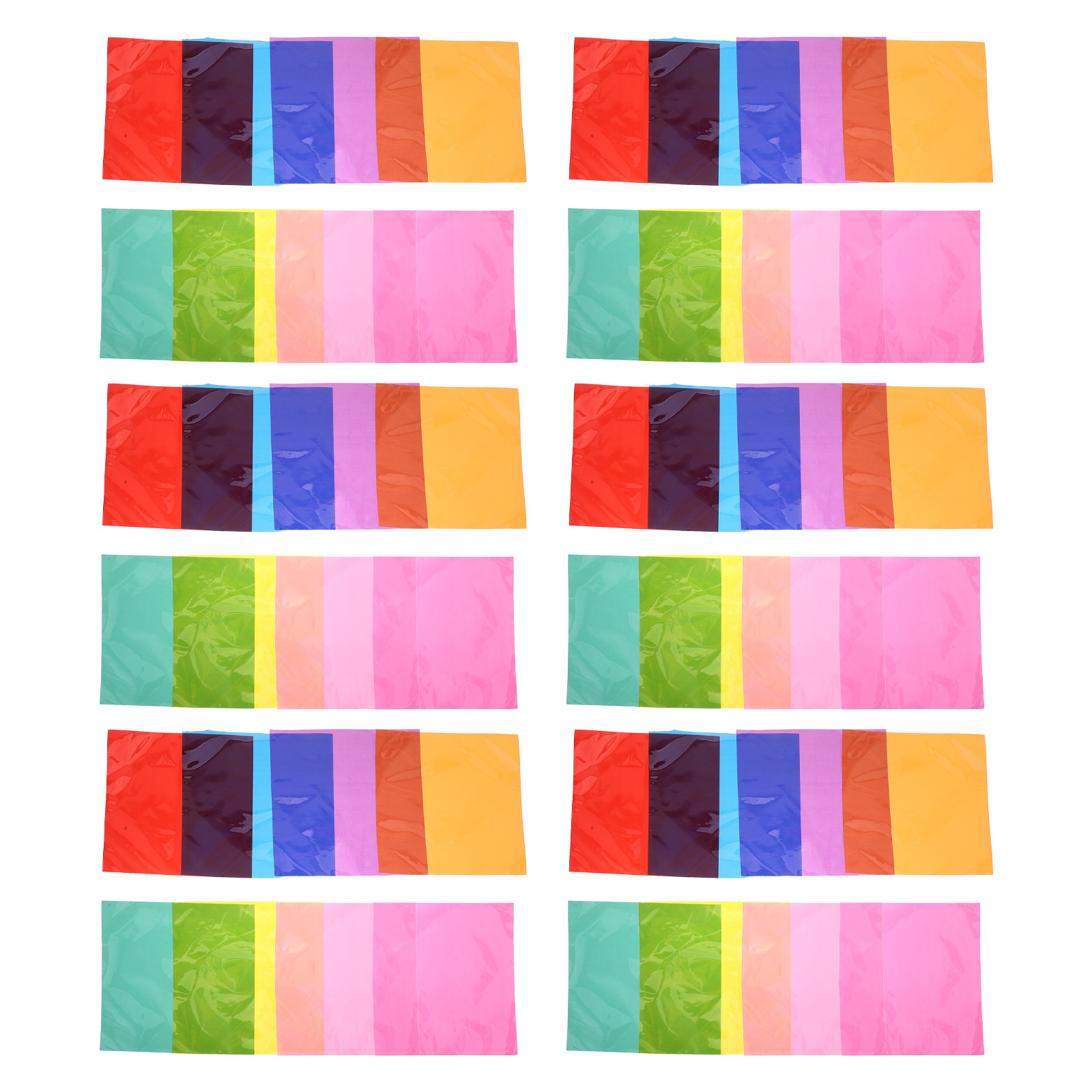 90Pcs Multi Colored Cellophane - Art Craft With Paper 评论和价格