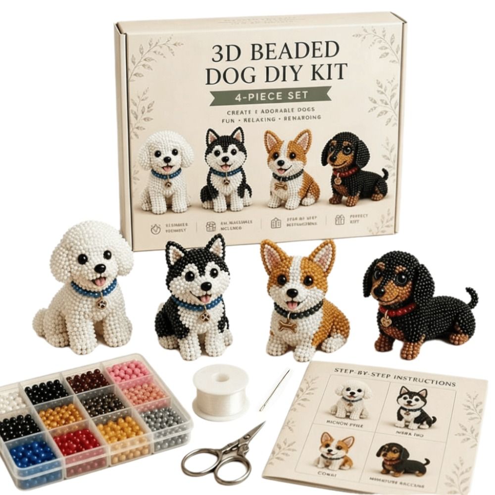 Tiny Beads 3D Beaded Animal Ki - Art Craft Rainbow 评论和价格