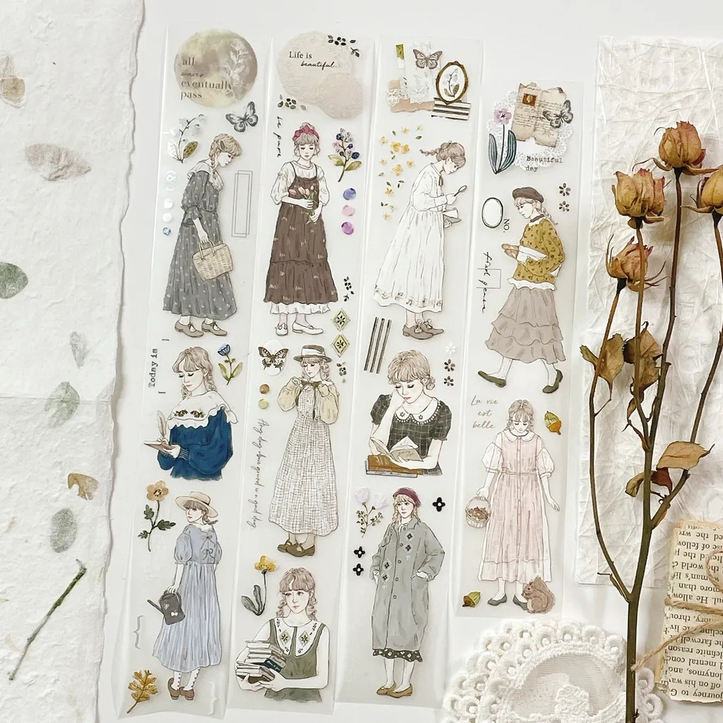 1Loop Pion Vintage Florest Gir - Washi Tape Rolls 评论和价格