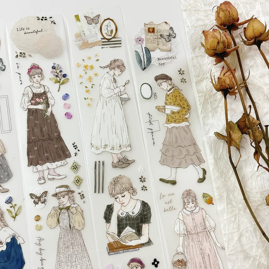 1Loop Pion Vintage Florest Gir - Washi Tape Rolls 评论和价格