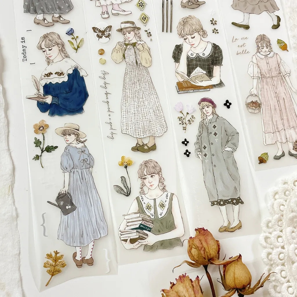 1Loop Pion Vintage Florest Gir - Washi Tape Rolls 评论和价格