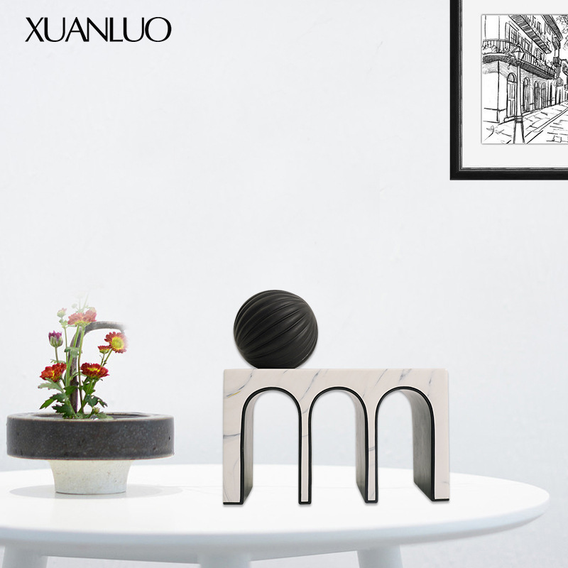 Geometric Arch Art Resin Ornam - Art Craft Hotel 评论和价格