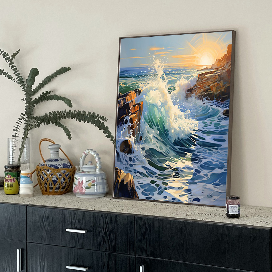 1pc frameless Painting By Numb - Art Craft Kits 评论和价格