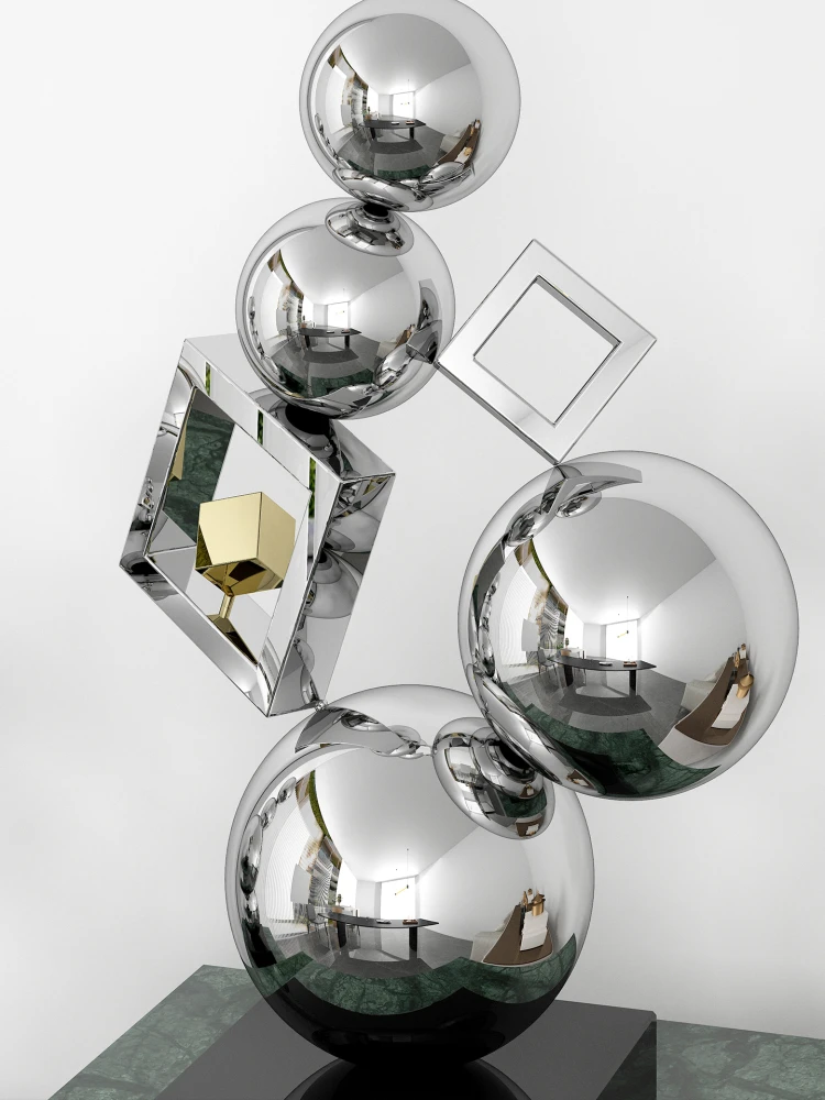 Luxury Stainless Steel Art Orn - Art Craft Hotel 评论和价格