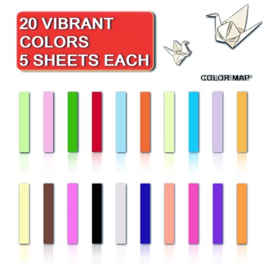 Origami Paper, 20 Colors Origa - Art Craft With Paper 评论和价格