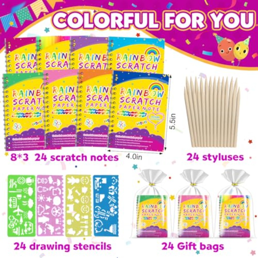 Party Favors for 4-8-12: 24 Pa - Art Craft Rainbow 评论和价格