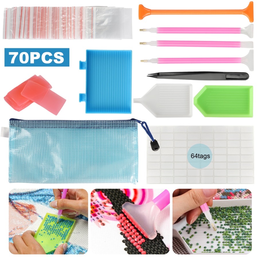70pcs 5D Painting Tools Access - Art Craft Kits 评论和价格