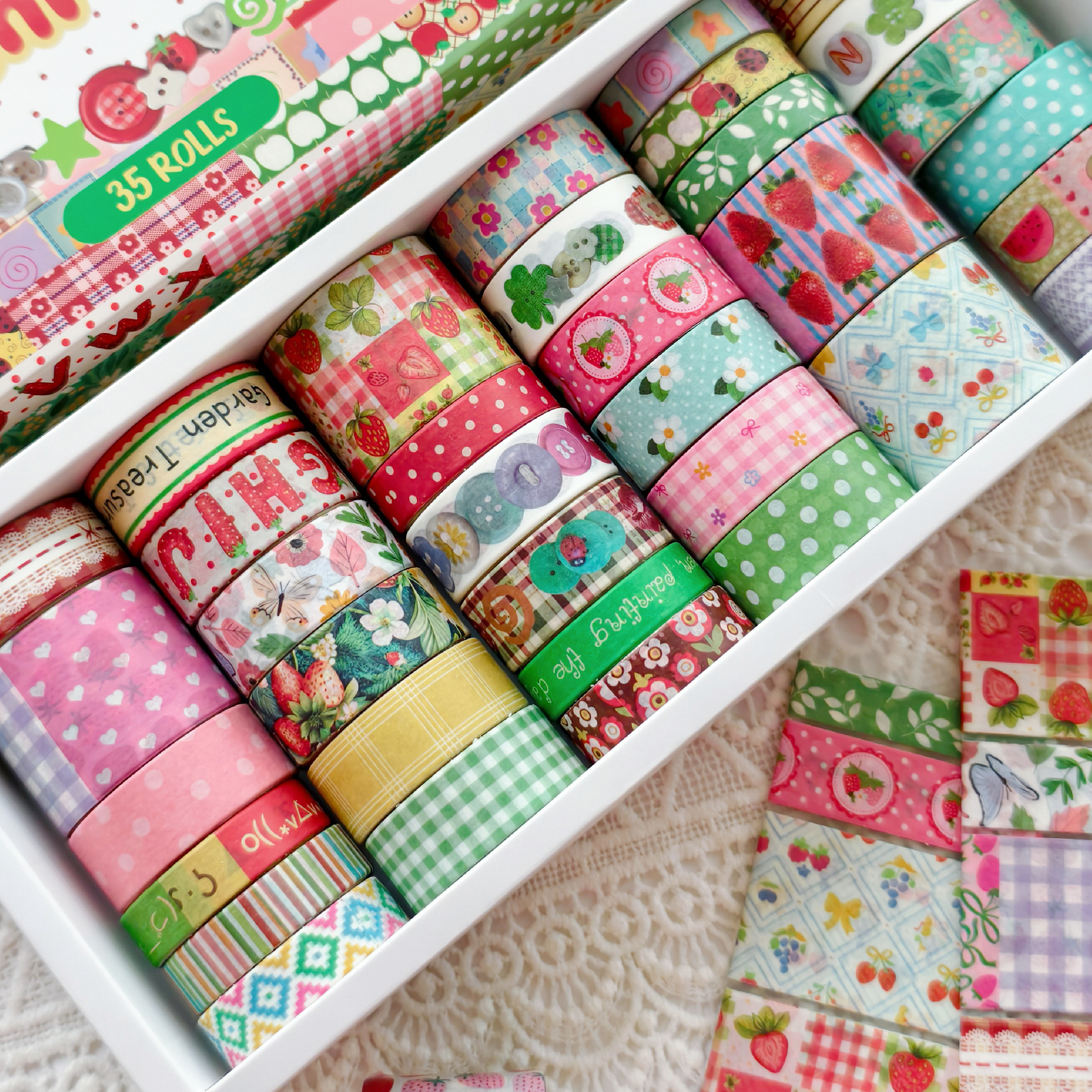 Random Cover 35 Rolls Aestheti - Art Craft Journals 评论和价格