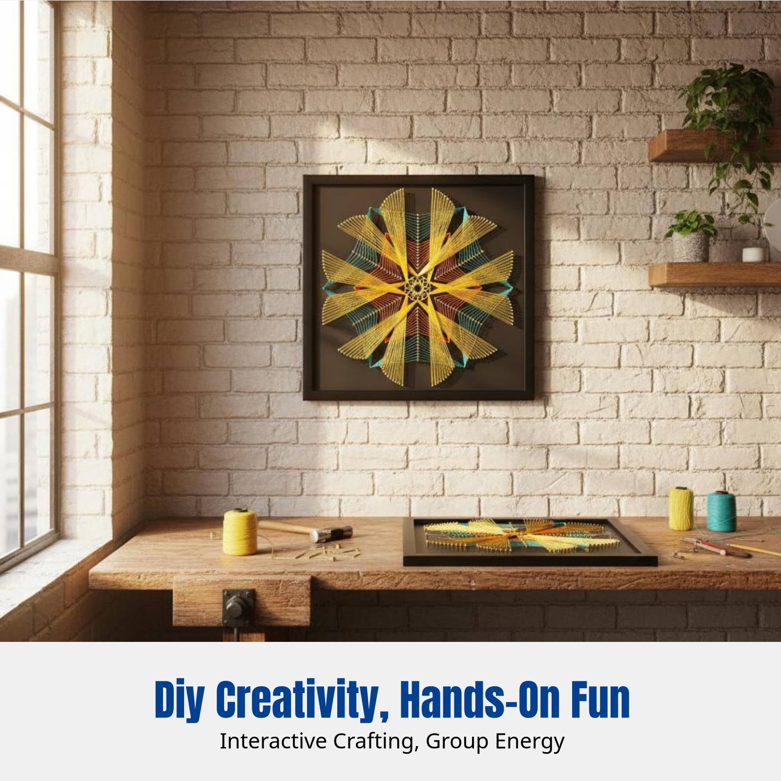 Geometric Pattern Nail String  - Art Craft Room 评论和价格