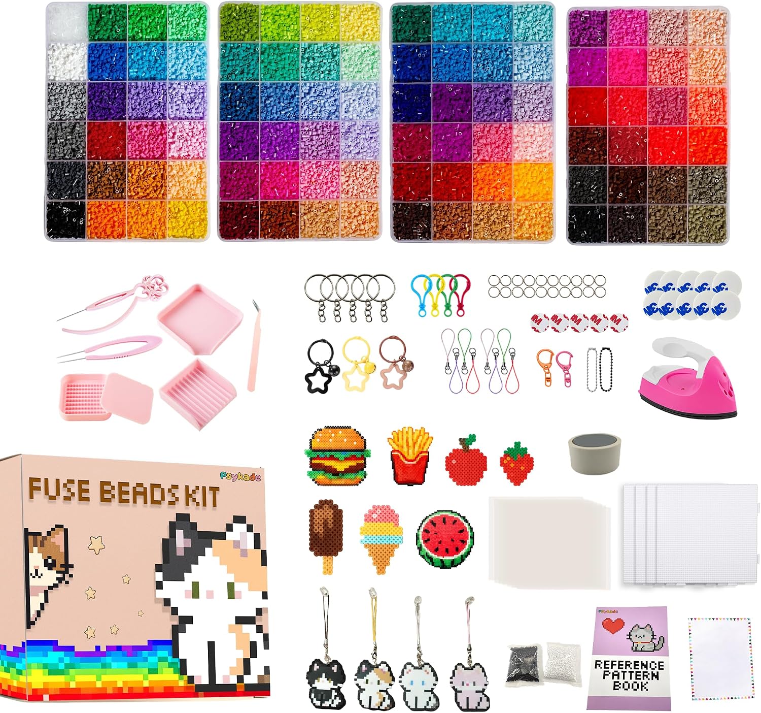 Fuse Beads Kit-Easy DIY-96 Col - Art Craft Room 评论和价格
