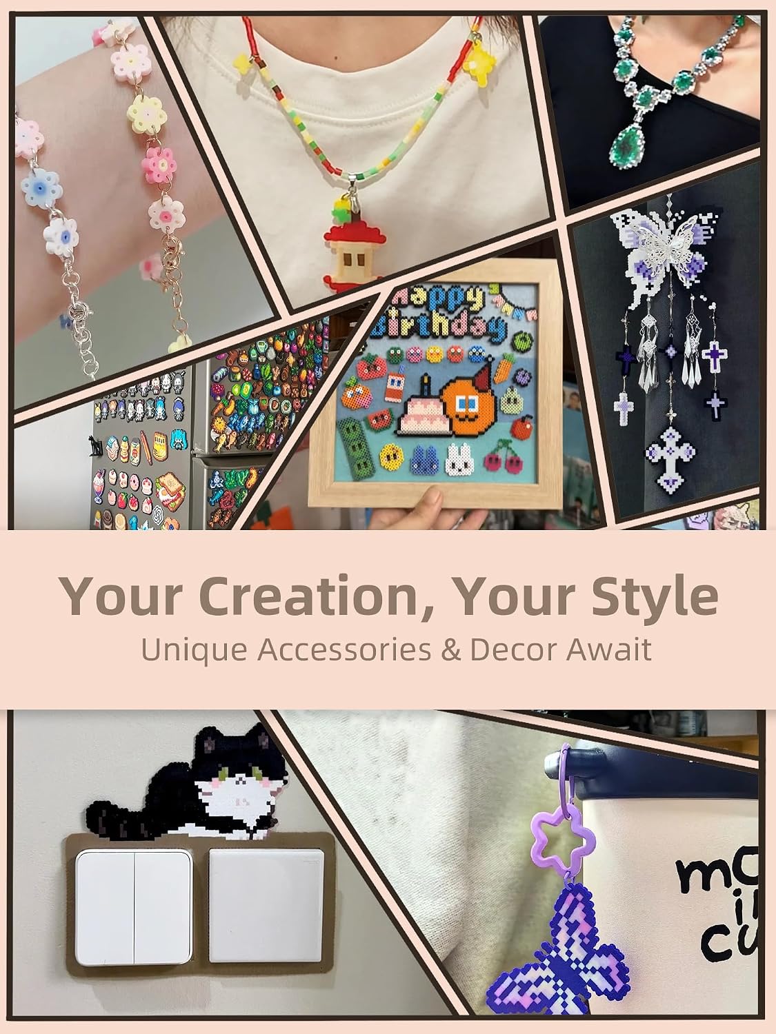Fuse Beads Kit-Easy DIY-96 Col - Art Craft Room 评论和价格