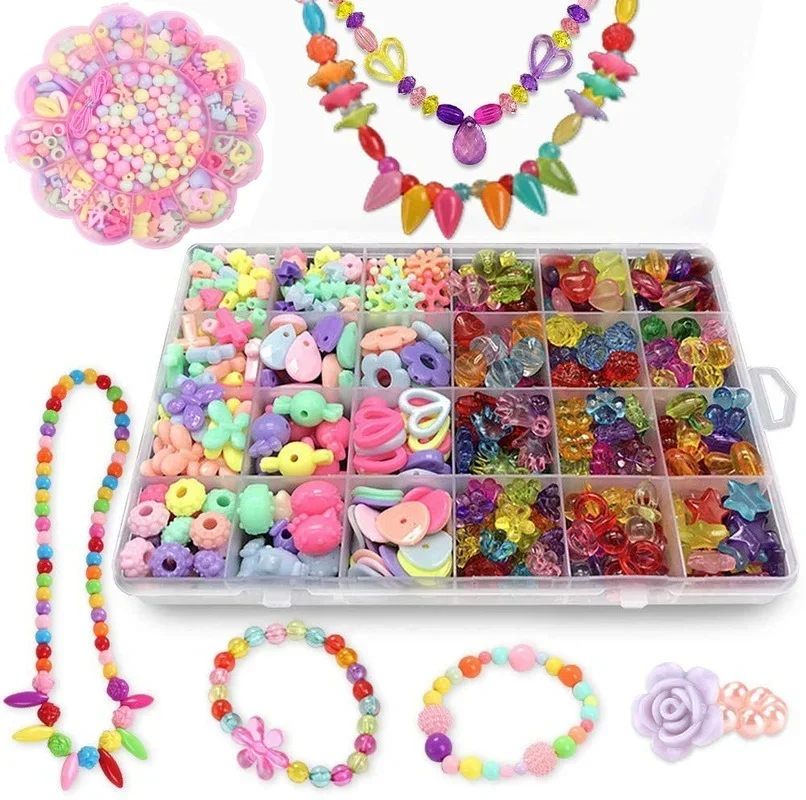 Girls DIY Bead Set Jewelry Mak - Art Craft Rainbow 评论和价格